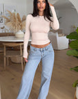 Stylish Mid Cut Jeans for Women