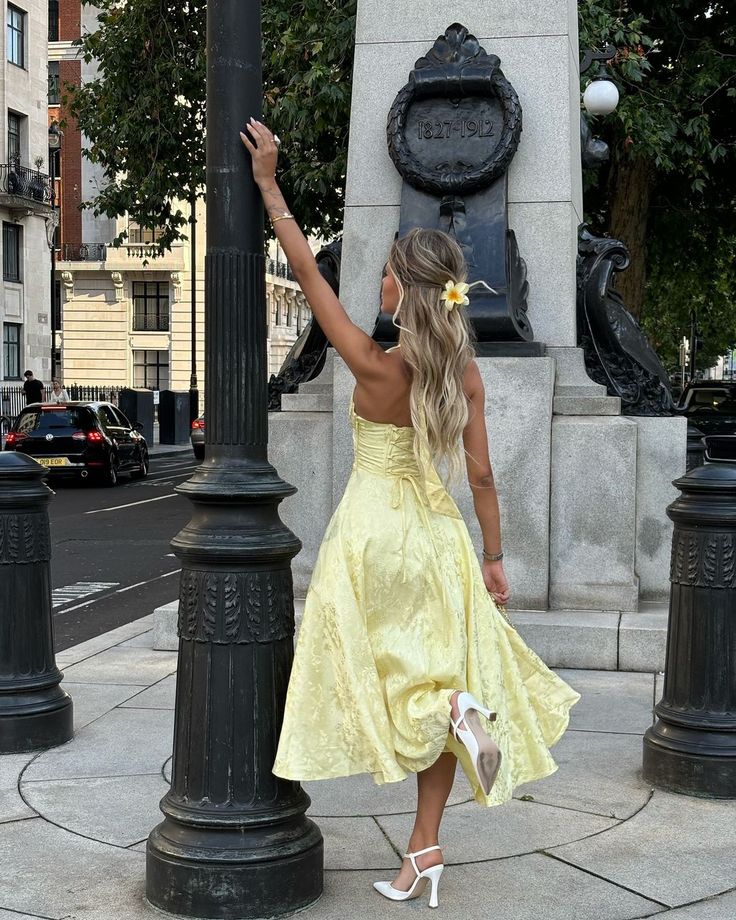 Elegant Embroidered Deep V Sleeveless Dress