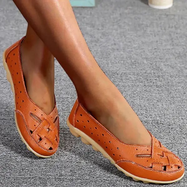 Soft Leather Moccasins with Airy Design