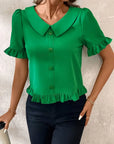 Elegant Short Sleeve Blouse