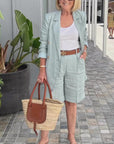 Elegant Suit Shorts Two-Piece Set