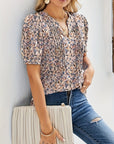 Breathable Short Sleeve Blouse