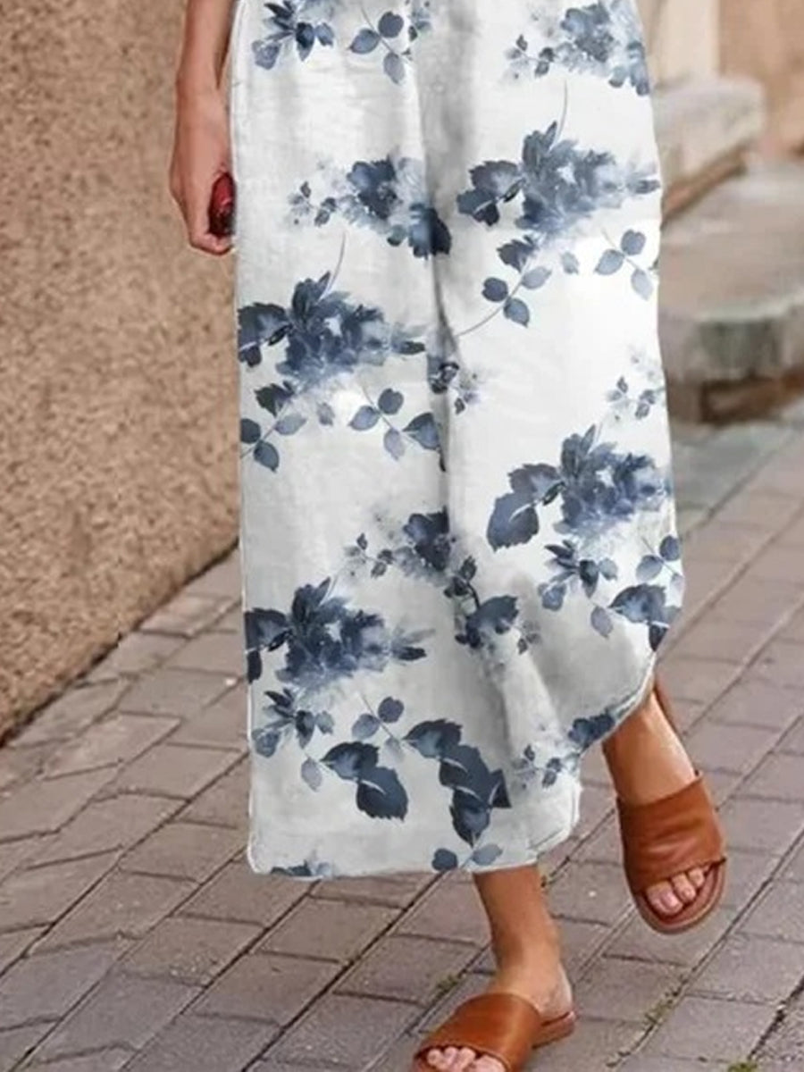 Printed Loose Women Two Piece-Set