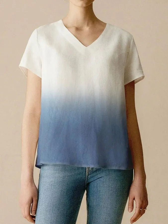 Women's Ombre Casual Top