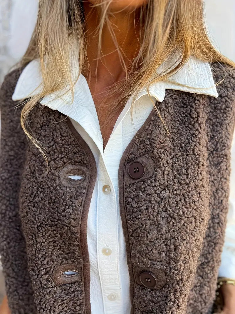 Women's Casual Sleeveless Vest Jacket
