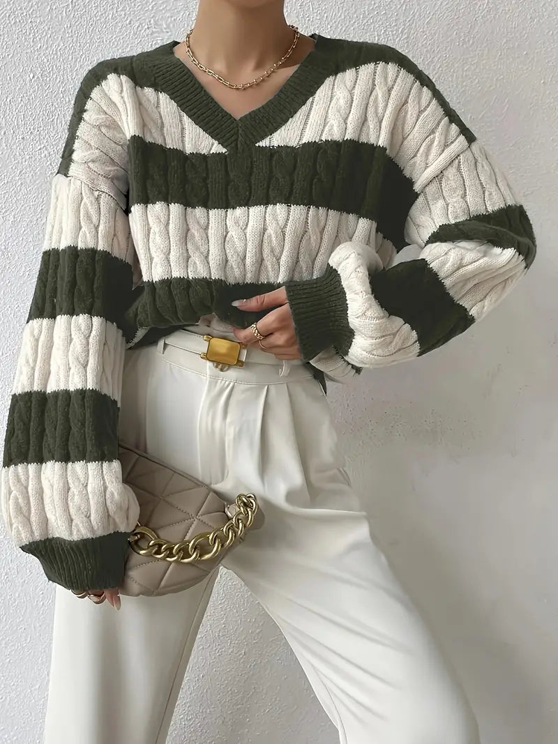 Trendy Cozy Knit Sweater for Women