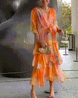 Elegant bohemian long dress