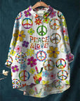 Peace Art Shirt with Hippie Vibe