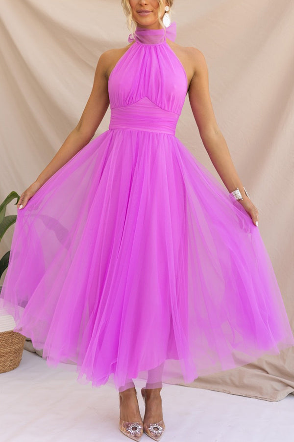 Tulle Dress With Ruffles and Flair