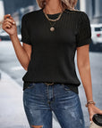 Classic Fit Short Sleeve Knit Top