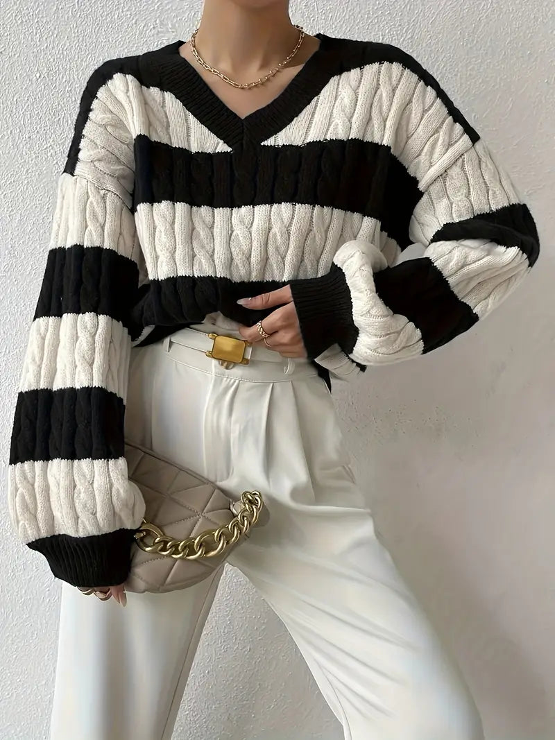 Trendy Cozy Knit Sweater for Women