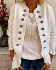 Stand Collar Slim-Fit Coat