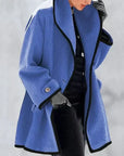 Stylish Double Breasted Wool Coat