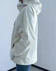 Casual Rain Jacket with Hood Women