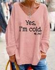 Women’s Plus Size V-Neck Knit Sweater