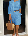 Casual Long Sleeve Two-Piece Set