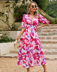 Graceful Flared Midi Dress with Tailored Fit