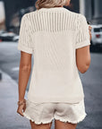 Classic Fit Short Sleeve Knit Top