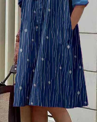 Striped Polka Dot Dress
