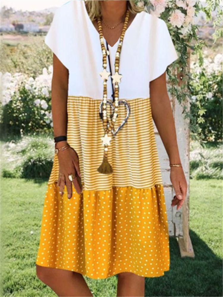 Stylish Floral Print Dress