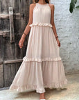 Soft Ruffle Casual Dress – Lightweight, Flowy Summer Style Perfect for Travel & Everyday Elegance