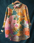 Layla Floral Art Shirt with Soft Print