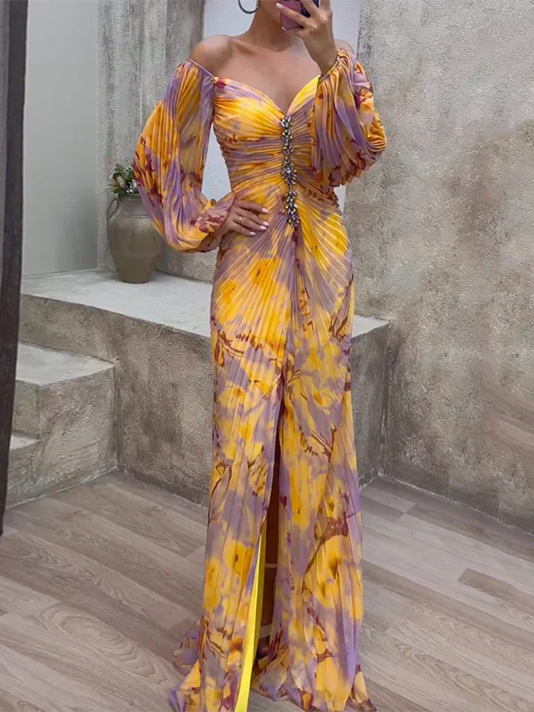 V-Neck Midi Dress With Elegance