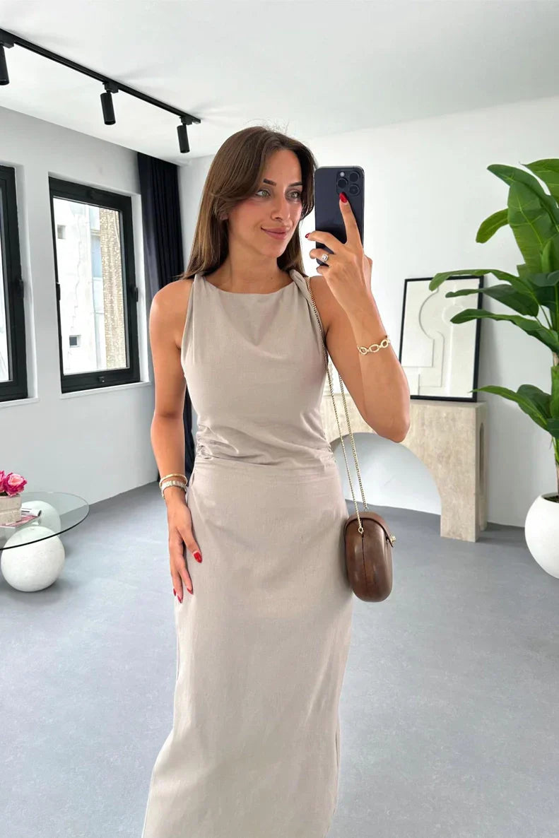 Stylish Sleeveless Midi Dress for Women