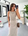 Stylish Sleeveless Midi Dress for Women