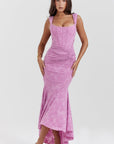 Sleeveless Ruched Bodycon Evening Dress
