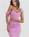 Sleeveless Ruched Bodycon Evening Dress