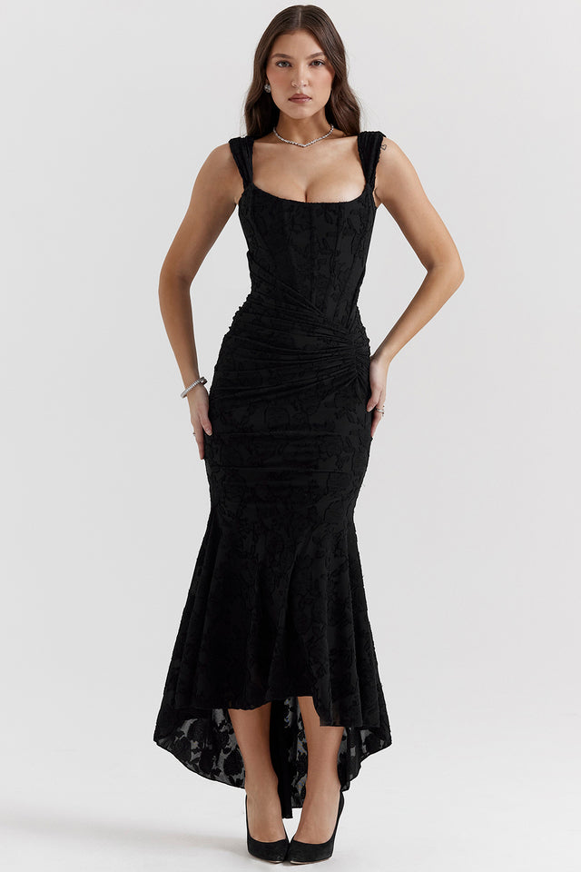 Sleeveless Ruched Bodycon Evening Dress