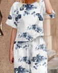 Printed Loose Women Two Piece-Set