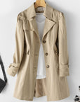 Elegant Long Trench Coat for Women