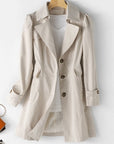 Elegant Long Trench Coat for Women