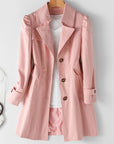 Elegant Long Trench Coat for Women