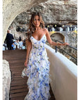 Flowy Ruffle Hem Elegant Dress