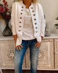 Stand Collar Slim-Fit Coat