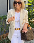 Elegant Brown Blazer Coat