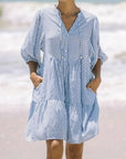 Elegant Wanderlight Dress – Flowing Silhouette for Sunset Dinners and Coastal Getaway Styling