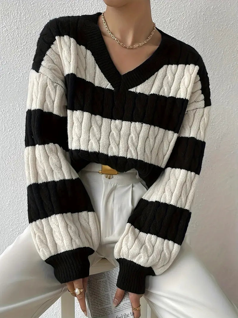 Trendy Cozy Knit Sweater for Women