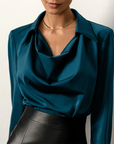 Minimalist Silk Top with Luxe Fabric Appeal