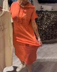Relaxed Fit Pullover Hoodie Dress
