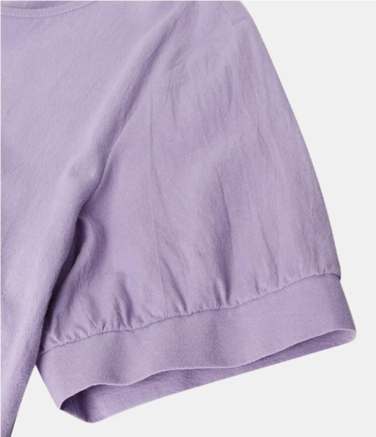 Round Neck Loose Casual Dress