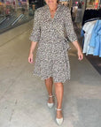 Modern Loud Print Casual Dress
