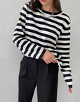Striped Sweatshirt for Women