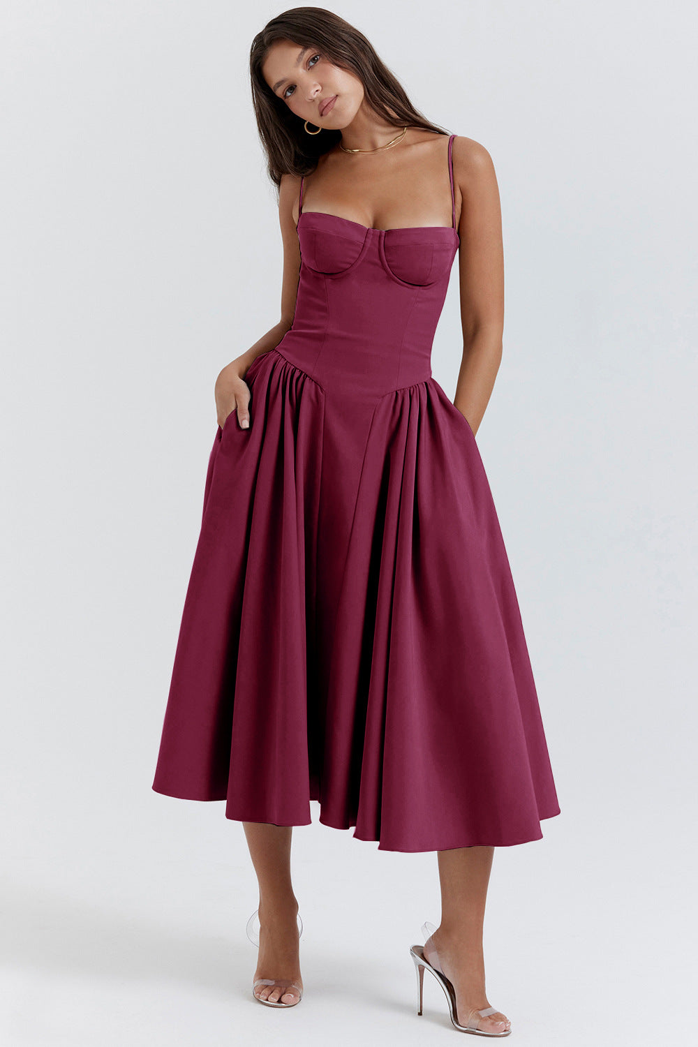 Vintage Cross-Border Fashionable Tank Long Dress