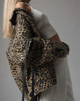 Elegant Leopard Print Jacket