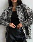 Elegant Leopard Print Jacket