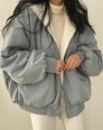 Stylish Oversized Bomber Jacket